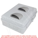 Polycarbonate Enclosure Vent/Fan Shroud with 80mm Fan Mount-4