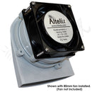 Polycarbonate Enclosure Vent/Fan Shroud with 80mm Fan Mount-2