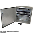 Altelix 24x24x16 120VAC 20A Stainless Steel NEMA 4X Enclosure for UPS Power Systems with 19" Wide 6U Rack, 20A Power Outlets and Power Cord-5