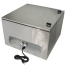 Altelix 24x24x16 120VAC 20A Stainless Steel NEMA 4X Enclosure for UPS Power Systems with 19" Wide 6U Rack, 20A Power Outlets and Power Cord-7
