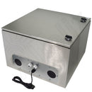 Altelix 24x24x16 19" Wide 6U Rack Stainless Steel Weatherproof NEMA Enclosure with Dual Cooling Fans, 120 VAC Outlets and Power Cord-7