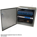 Altelix 24x24x16 Vented Stainless Steel Weatherproof NEMA Enclosure with Heavy Duty 19" Wide Adjustable 8U Rack Frame-5