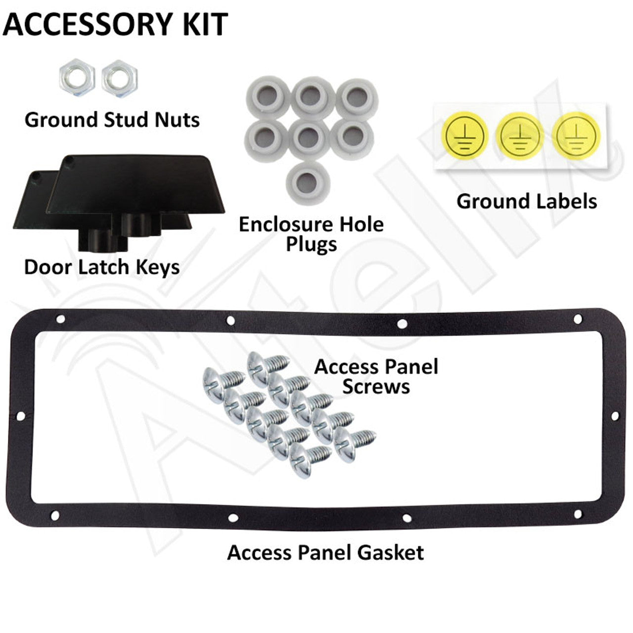 Altelix 24x24x16 Vented 19" Wide 6U Rack Stainless Steel Weatherproof NEMA Enclosure