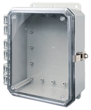 Integra - Impact Line | Polycarbonate | Clear Cover | Standard Hinge, Stainless Steel Locking Latch, Integrated Mounting Flange | NEMA 4X-7
