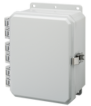 Integra - Impact Line | Polycarbonate | Opaque | Standard Hinge, Stainless Steel Locking Latch, Integrated Mounting Flange | NEMA 4X-7