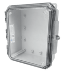 Integra - Impact Line | Polycarbonate | Clear Cover | Standard Hinge, Integrated Locking Latch, Integrated Mounting Flange | NEMA 6P-9