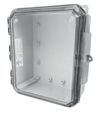 Buy 1210x4 Integra - Impact Line | Polycarbonate | Clear Cover | Standard Hinge, Integrated Locking Latch, Integrated Mounting Flange | NEMA 6P