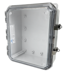 Integra - Impact Line | Polycarbonate | Clear Cover | Standard Hinge, Stainless Steel Locking Latch, Integrated Mounting Flange | NEMA 4X-8
