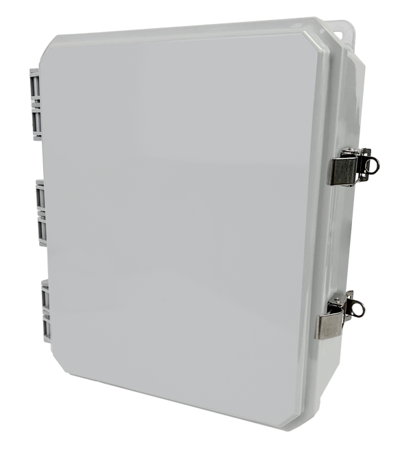 Integra - Impact Line | Polycarbonate | Opaque | Standard Hinge, Stainless Steel Locking Latch, Integrated Mounting Flange | NEMA 4X