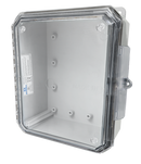 Integra - Impact Line | Polycarbonate | Clear | Low Profile Hinge, Integrated Locking Latch, Integrated Mounting Flange| NEMA 4X, NEMA 6P-8