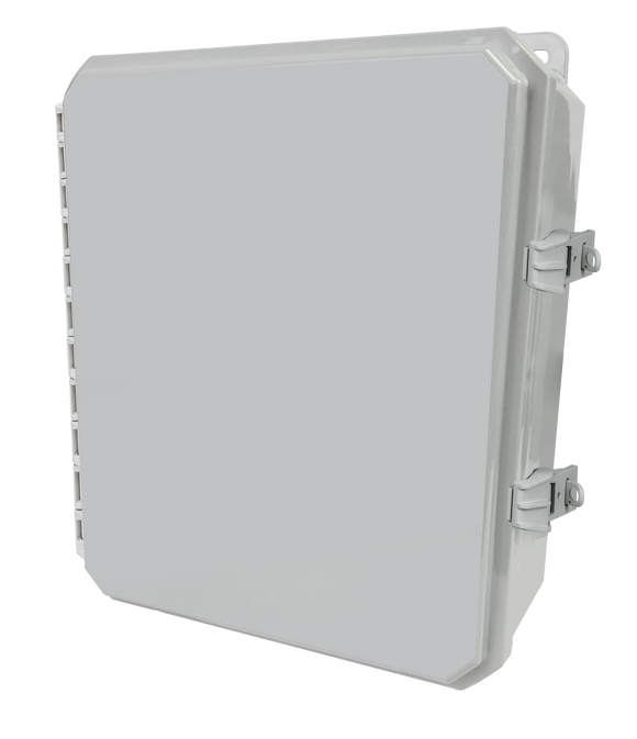 Integra - Impact Series | Low Profile Hinge | Opaque | Non-Metallic Locking Latch | Integrated Mounting Flange