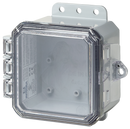 Integra - Impact Line | Polycarbonate | Clear Cover | Standard Hinge, Integrated Locking Latch, Integrated Mounting Flange | NEMA 6P-5