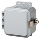 Integra - Impact Line | Polycarbonate | Opaque | Standard Hinge, Stainless Steel Locking Latch, Integrated Mounting Flange | NEMA 4X-4