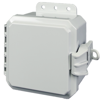 Integra - Impact Series | Low Profile Hinge | Opaque | Non-Metallic Locking Latch | Integrated Mounting Flange