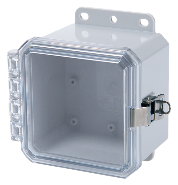 Integra - Impact Line | Polycarbonate | Clear Cover | Standard Hinge, Stainless Steel Locking Latch, Integrated Mounting Flange | NEMA 4X