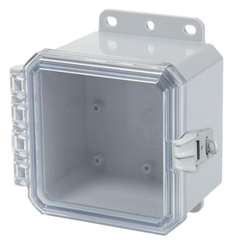 Integra - Impact Line | Standard Hinge | Clear | Non-Metallic Locking Latch | Integrated Mounting Flange - 0