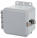 Integra - Impact Line | Polycarbonate | Opaque | Standard Hinge, Stainless Steel Locking Latch, Integrated Mounting Flange | NEMA 4X-5