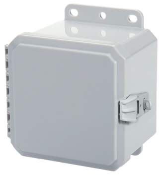 Integra - Impact Series | Low Profile Hinge | Opaque | Non-Metallic Locking Latch | Integrated Mounting Flange - 0