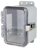 Integra - Impact Line | Polycarbonate | Clear Cover | Standard Hinge, Stainless Steel Locking Latch, Integrated Mounting Flange | NEMA 4X-6