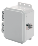 Integra - Impact Line | Polycarbonate | Opaque | Standard Hinge, Stainless Steel Locking Latch, Integrated Mounting Flange | NEMA 4X-6