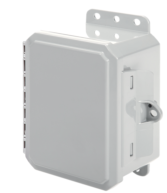 Integra - Impact Line | Polycarbonate | Opaque | Low Profile Hinge, Integrated Locking Latch, Integrated Mounting Flange | NEMA 4P, NEMA 6P