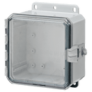Integra - Impact Series | Low Profile Hinge | Clear | Non-Metallic Locking Latch | Integrated Mounting Flange-4