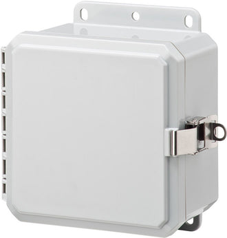 Integra - Impact Line | Polycarbonate | Opaque | Low Profile Hinge, Stainless Steel Locking Latch, Integrated Mounting Flange | NEMA 4X