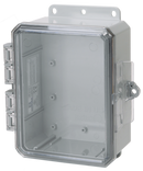 Integra - Impact Line | Polycarbonate | Clear Cover | Standard Hinge, Integrated Locking Latch, Integrated Mounting Flange | NEMA 6P-2