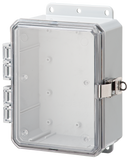 Integra - Impact Line | Polycarbonate | Clear Cover | Standard Hinge, Stainless Steel Locking Latch, Integrated Mounting Flange | NEMA 4X-2