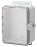 Integra - Impact Series | Low Profile Hinge | Clear | Non-Metallic Locking Latch | Integrated Mounting Flange-5