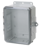 Integra - Impact Line | Polycarbonate | Clear | Low Profile Hinge, Integrated Locking Latch, Integrated Mounting Flange| NEMA 4X, NEMA 6P-3