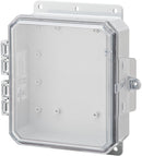 Integra - Impact Line | Polycarbonate | Clear Cover | Standard Hinge, Integrated Locking Latch, Integrated Mounting Flange | NEMA 6P-3