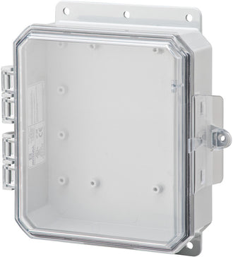 Buy 9x8x2-45 Integra - Impact Line | Polycarbonate | Clear Cover | Standard Hinge, Integrated Locking Latch, Integrated Mounting Flange | NEMA 6P