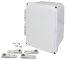 Integra - Premium Series | Hinged Cover | Opaque | Mounting Feet | White-2