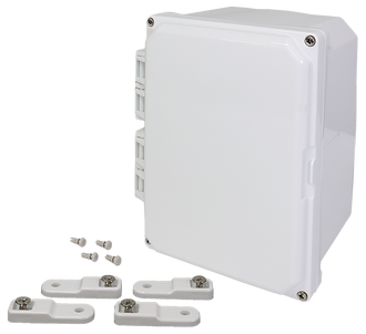 Integra - Premium Series | Hinged Cover | Opaque | Mounting Feet | White - 0
