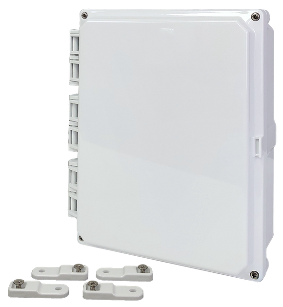 Integra - Premium Line | Polycarbonate | Hinged Cover | Opaque | Mounting Feet | 6P | White
