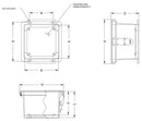 N4X   FG   CHQR Series     Fiberglass Enclosures with Hinged Cover and Quick Release Latch-2