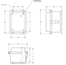 N4X   FG   RCHQR Series     Fiberglass Enclosures with Raised Hinged Cover and Quick Release Latch-2
