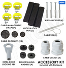 Altelix 12x9x9 Polycarbonate + ABS NEMA 4X RF Transparent Outdoor WiFi Enclosure with No-Drill PVC Equipment Mounting Plate, 120 VAC Outlets & Power Cord-5