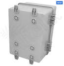 Altelix 12x9x9 Polycarbonate + ABS NEMA 4X RF Transparent Outdoor WiFi Enclosure with No-Drill PVC Equipment Mounting Plate-4