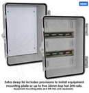 Altelix 12x9x9 Polycarbonate + ABS NEMA 4X Enclosure with Aluminum Equipment Mounting Plate-2