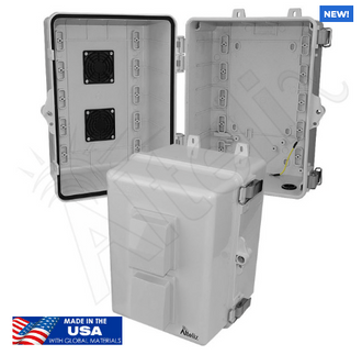 Altelix 12x9x9 Polycarbonate + ABS Vented RF Transparent Outdoor WiFi Enclosure - 0