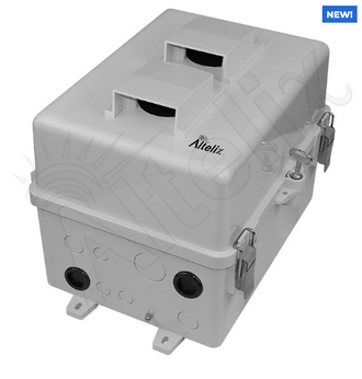 Altelix 12x9x9 Polycarbonate + ABS Vented Enclosure with Aluminum Equipment Mounting Plate - 0