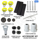 Altelix 12x9x9 Polycarbonate + ABS Vented Enclosure with Aluminum Equipment Mounting Plate, 120 VAC Outlets & Power Cord-4
