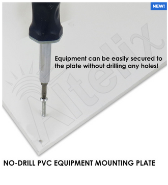 Altelix 12x9x9 Polycarbonate + ABS Vented RF Transparent Outdoor WiFi Enclosure with No-Drill PVC Equipment Mounting Plate, Cooling Fan, 120 VAC Outlets & Power Cord - 0