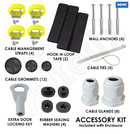 Altelix 12x9x9 Polycarbonate + ABS Vented RF Transparent Outdoor WiFi Enclosure with No-Drill PVC Equipment Mounting Plate, Cooling Fan, 120 VAC Outlets & Power Cord-5