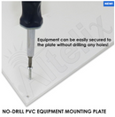 Altelix 14x11x7 Polycarbonate + ABS NEMA 4X RF Transparent Outdoor WiFi Enclosure with No-Drill PVC Equipment Mounting Plate-2