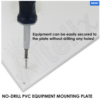 Altelix 14x11x7 Polycarbonate + ABS NEMA 4X RF Transparent Outdoor WiFi Enclosure with No-Drill PVC Equipment Mounting Plate - 0