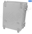 Altelix 14x11x7 Polycarbonate + ABS NEMA 4X RF Transparent Outdoor WiFi Enclosure with No-Drill PVC Equipment Mounting Plate-4