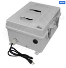 Altelix 14x11x7 Polycarbonate + ABS Vented RF Transparent Outdoor WiFi Enclosure with Cooling Fan, 120 VAC Outlets & Power Cord-2